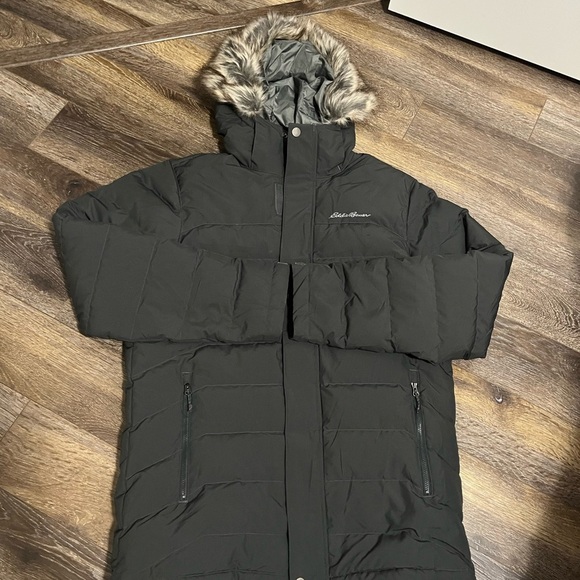 NWOT Eddie Bauer Boundary Pass Down Parka in Black. Mens size Medium - Picture 15 of 16